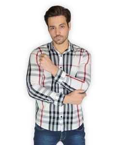 Camisa Xadrez Burbery Manga Longa 100% algodão - loja online