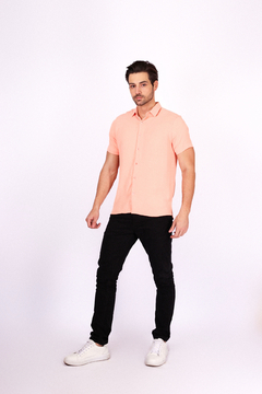 Camisa Básica em Tecido Premium Texturizado -Não amarrota na internet