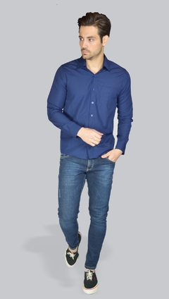 Camisa Manga Longa Básica -Tradicional - Tecido não amarrota - loja online
