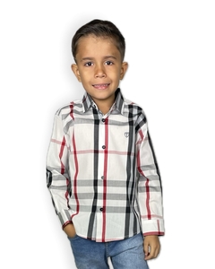 Camisa Trajanos Infantil Xadrez Preto e Vermelho - Pai e Filho na internet