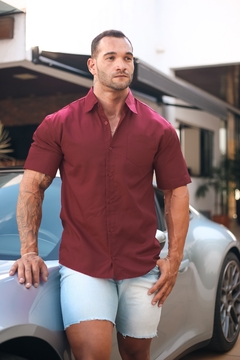 Camisa manga curta Plus Size- Não amarrota- Tamanho Especial - loja online