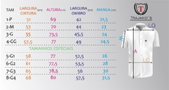 Camisa Social Manga Curta em Viscose Estampada - Folhas Beje - Trajano's