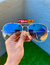 Aviador Dorado lente Azul Degrade - comprar online