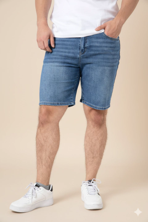 Short Liso de Mezclilla - comprar en línea