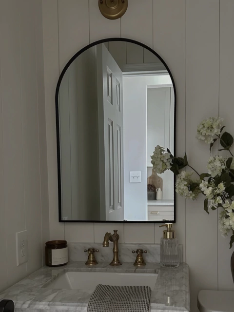 Espejo Medio Punto con borde