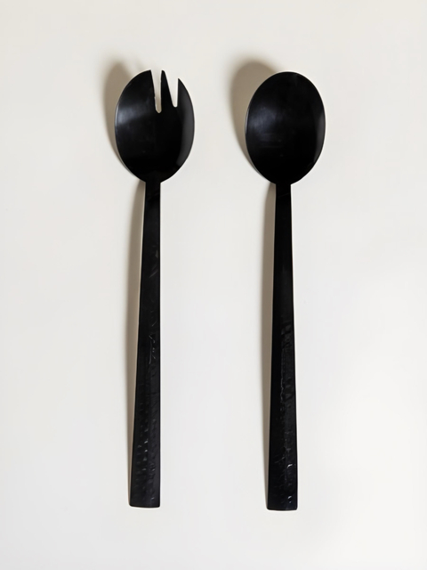 Set de cuchara y tenedor Oval