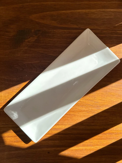 Bandeja de porcelana Bianca 25cm - comprar online