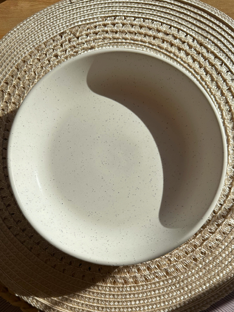 Plato Hondo Flat Baunilha - comprar online
