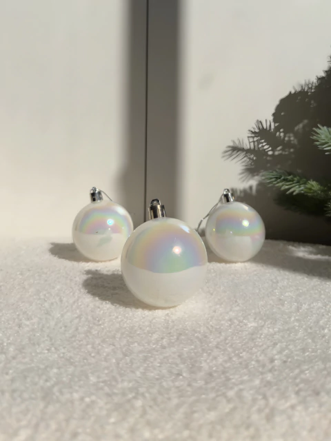 Bola Navideña Perlada 4cm - comprar online