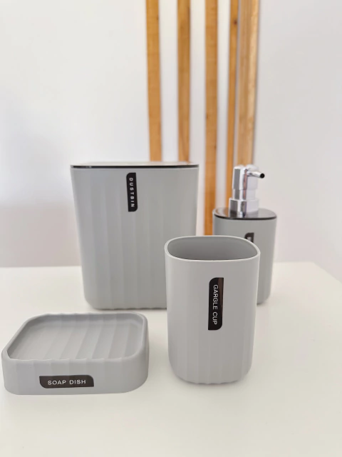 Juego de Baño Lisa Gris