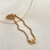 Choker Corrente Fina Personalizada 1 Letra - comprar online
