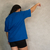 CAMISETA OVER AZUL ROYAL - comprar online