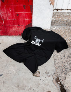 Playera Atacama Moto Negro algodón unisex - tienda en línea
