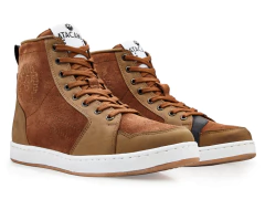 Tenis para moto urbano café de Piel Unisex con protecciones Atacama Borgo - comprar en línea