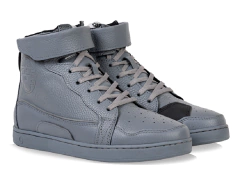 Tenis para moto Jeff de Piel gris Unisex con protecciones Atacama - comprar en línea