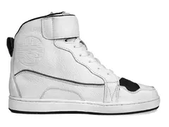 Tenis para moto Kevin de Piel Unisex Blanco con protecciones Atacama - tienda en línea