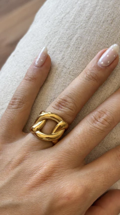 ANILLO CHAIN GOLD TALLE 19 - comprar online
