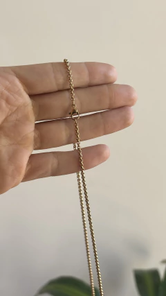 Imagen de CADENA ROLO ACERO DORADO