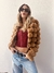 Campera efecto piel
