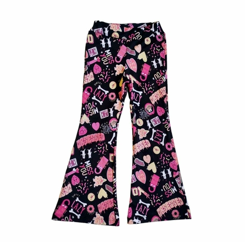 CALZA OXFORD FRIZADA ESTAMPADA