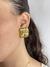 Conjunto Colar e Brinco Design Quadrado - loja online