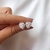 Brinco Coração de Zircônia Cristal Emoldurado Prata 925 na internet