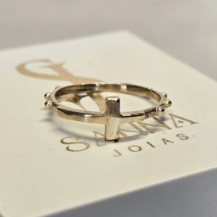 Anel Religioso Terço de Moeda Antiga - comprar online