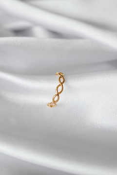 Anel Corrente Fina Dourado