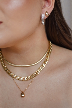 Choker Malha Dourado na internet