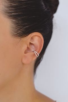 Piercing X Cravejado Prata - comprar online