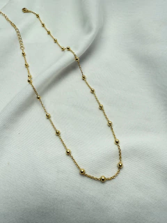 Colar Mini Esferas Dourado na internet