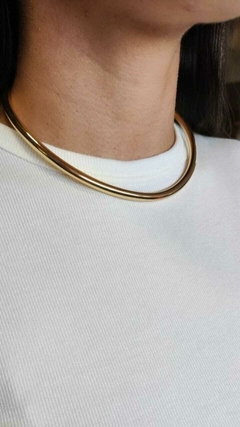 Choker Aro Liso New Dourado