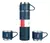 Botella Termica Termo 500ml + 3 Tazas Regalo Camping