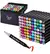 Marcadores Fibrones X80 Doble Punta + Estuche Alcohol Dibujo