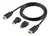 Imagen de Cable Hdmi 1,5mts 3 En 1 Adaptadores Mini Hdmi Y Micro Hdmi