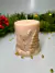 Vela Aromática de Natal Pilar Baixo Decorado Natalino 240g