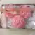Kit 3 Velas em Flor Grandes Mescladas Cor de Rosa