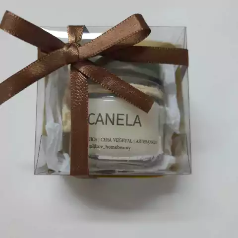 Mini Vela Perfumada Canela Caixinha Presente 40g