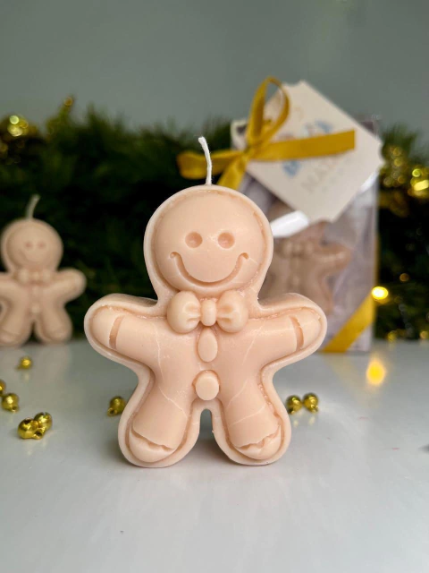 Vela Aromática Vegetal Boneco de Natal Ginger Bread 60g - comprar online
