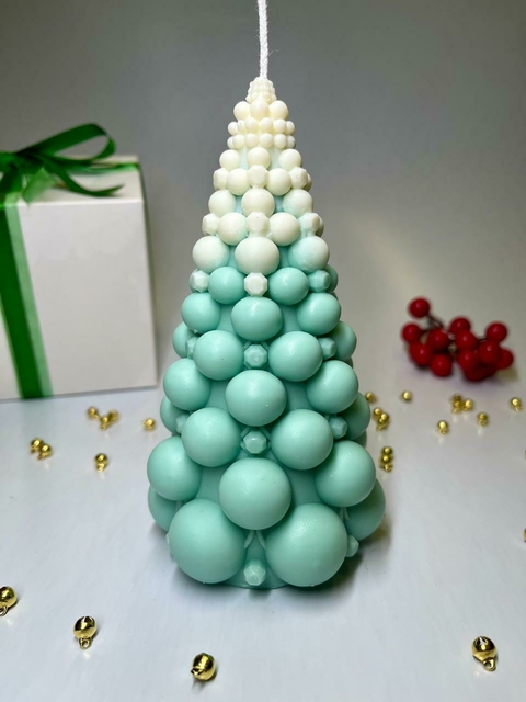 Vela Aromática Árvore de Natal Bubble Grande 240g