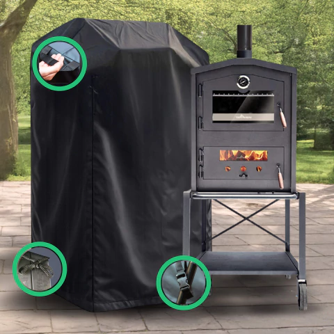 Funda Cubre Horno 90 Con Carro Ñuke Lona Premium Impermeable