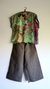 PANTALON ANCHO VERDE SECO - comprar online
