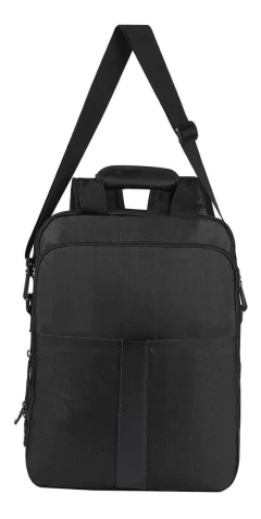 Back Pack Mochila Laptop Negra Con Correa Hombro