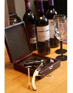 Set caja madera Utensilios Vino Termometro Sacacorcho - Vantastiks