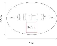 10 Piezas Pelota Antiestres Futbol Americano Poliuretano 6cm en internet