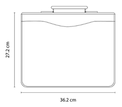 Carpeta Portafolio Ejecutiva Curpiel Con Argollas Negro - Vantastiks