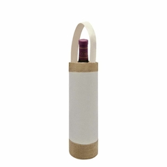 bolsa algodon porta botella vino con yute en internet