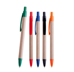 Boligrafo Ecológico carton colores Sty