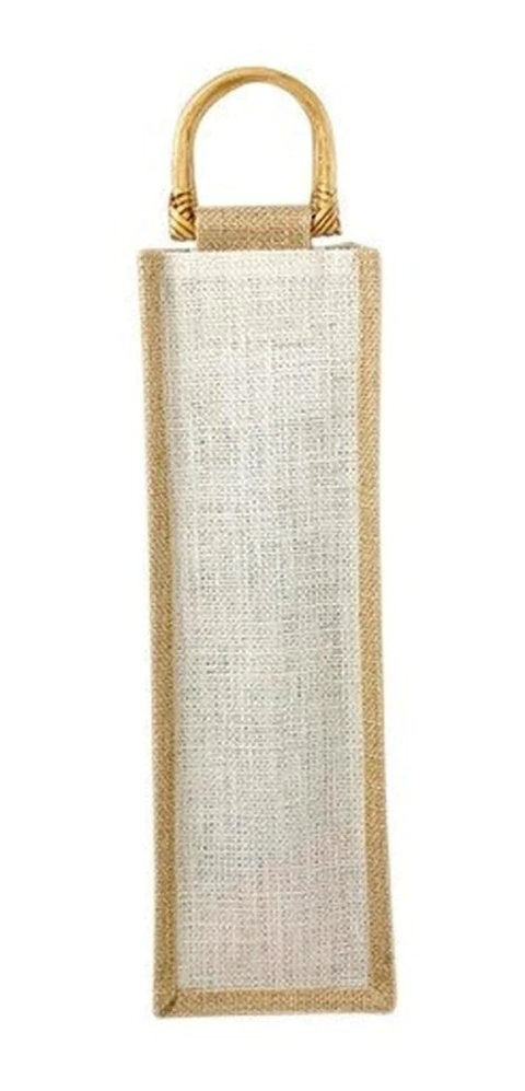 Bolsa Estuche Transportador Para Botella Vino Yute Con Asas - comprar en línea