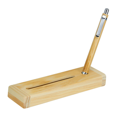 Boligrafo De Madera Con Estuche